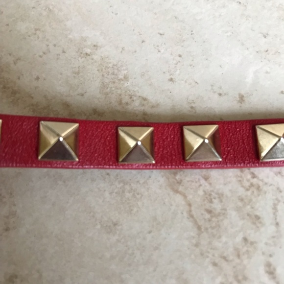 Valentino Leather Studded Bracelet - Picture 13 of 15